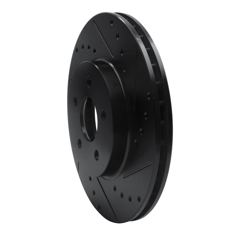 Ford Mondeo Brake Rotor (1) - Front Right - R1 Concepts - Drilled & Slotted - Black - `01-`08